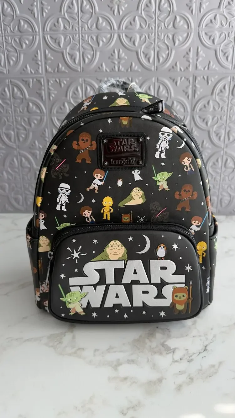 Disney Parks Loungefly Star Wars Chibi Character Mini Backpack NEW